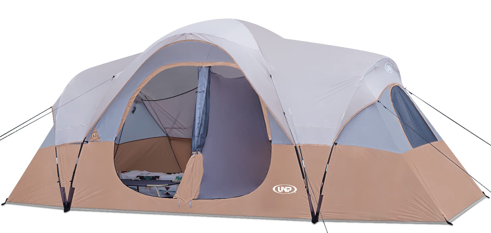 10-Person Family Camping Tent 2-Room Waterproof