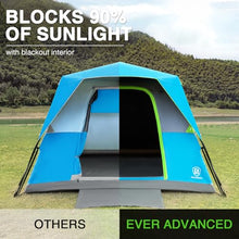 6-Person Blackout Instant Cabin Camping Tent