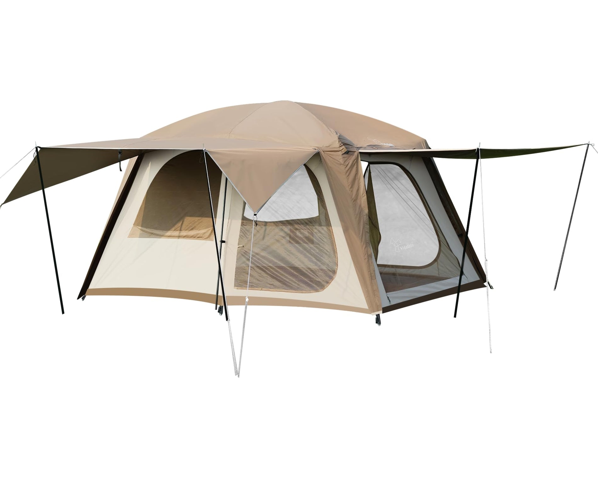 4-6 Person Family Cabin Tent 2-Room Waterproof