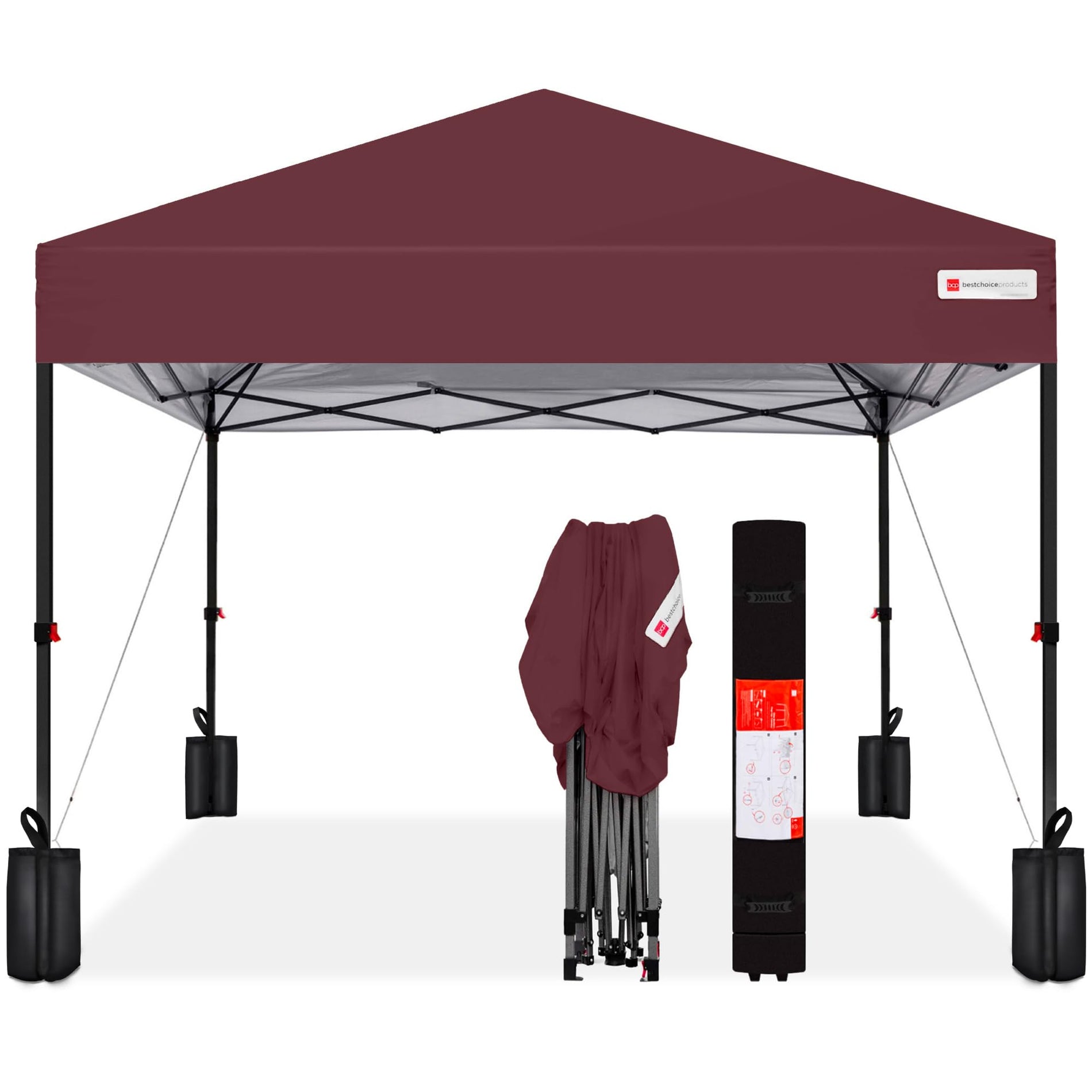 1-Person Pop Up Canopy Tent One-Push Setup