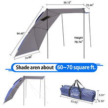 5-6 Person Waterproof SUV Awning Shelter