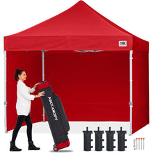 10x10 Commercial Pop Up Canopy Tent with Sidewalls