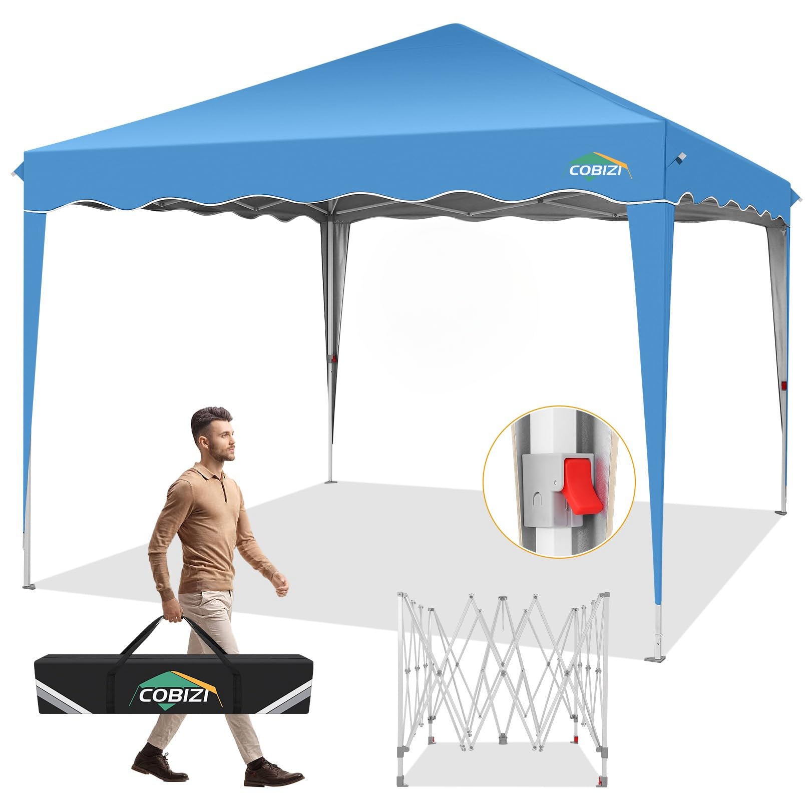 10x10 / 10x20 Pop Up Canopy Tent with Sidewalls