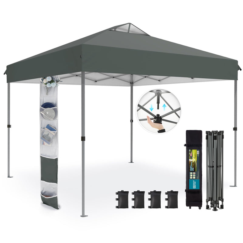 10x10 One-Push Pop Up Canopy Tent