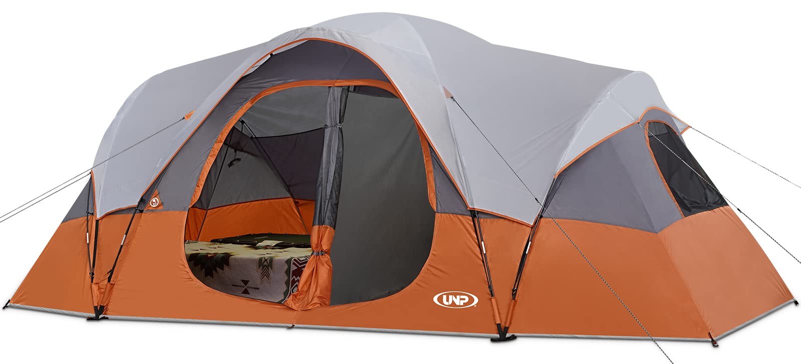 10-Person Family Camping Tent 2-Room Waterproof