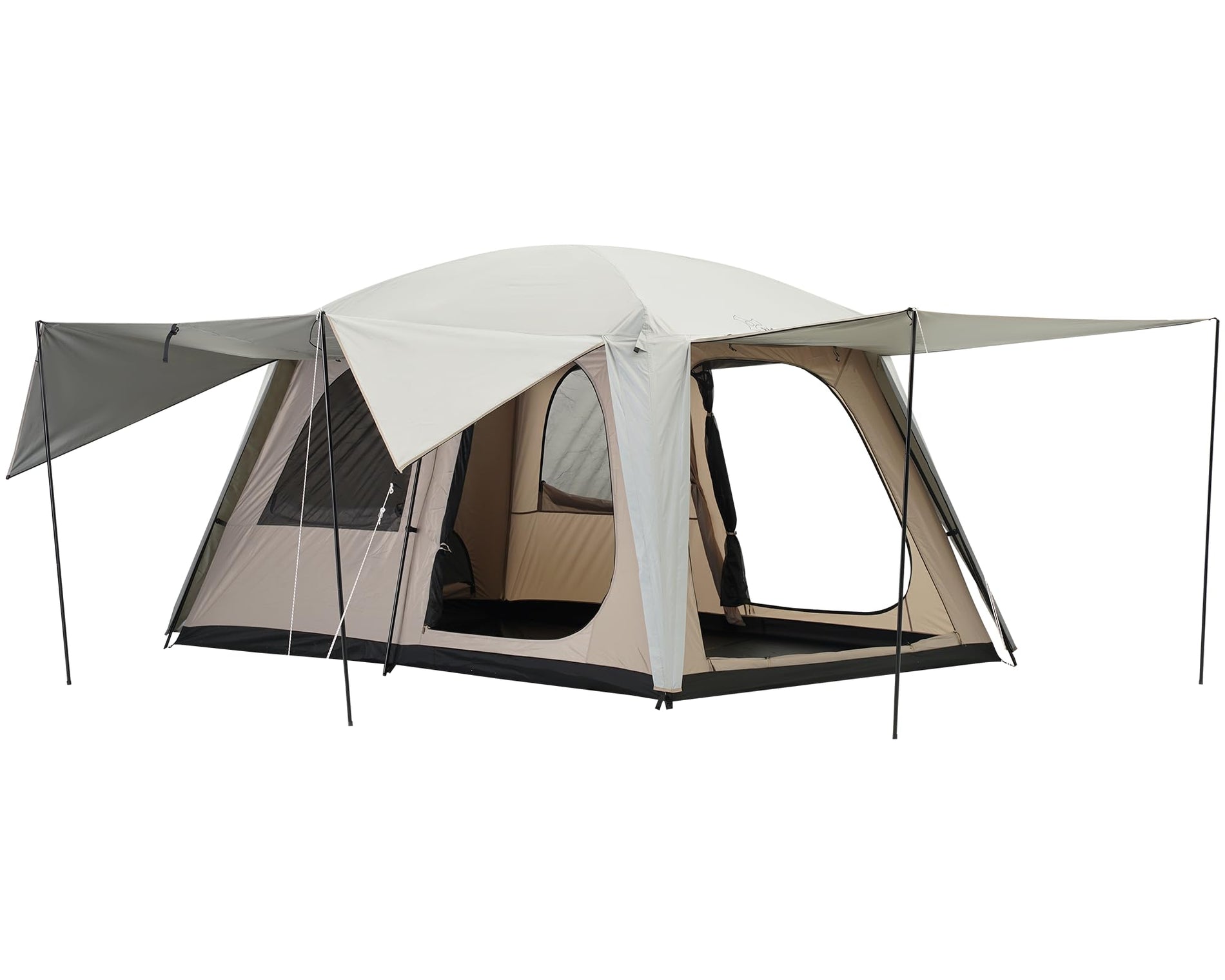 4-6 Person Family Cabin Tent 2-Room Waterproof