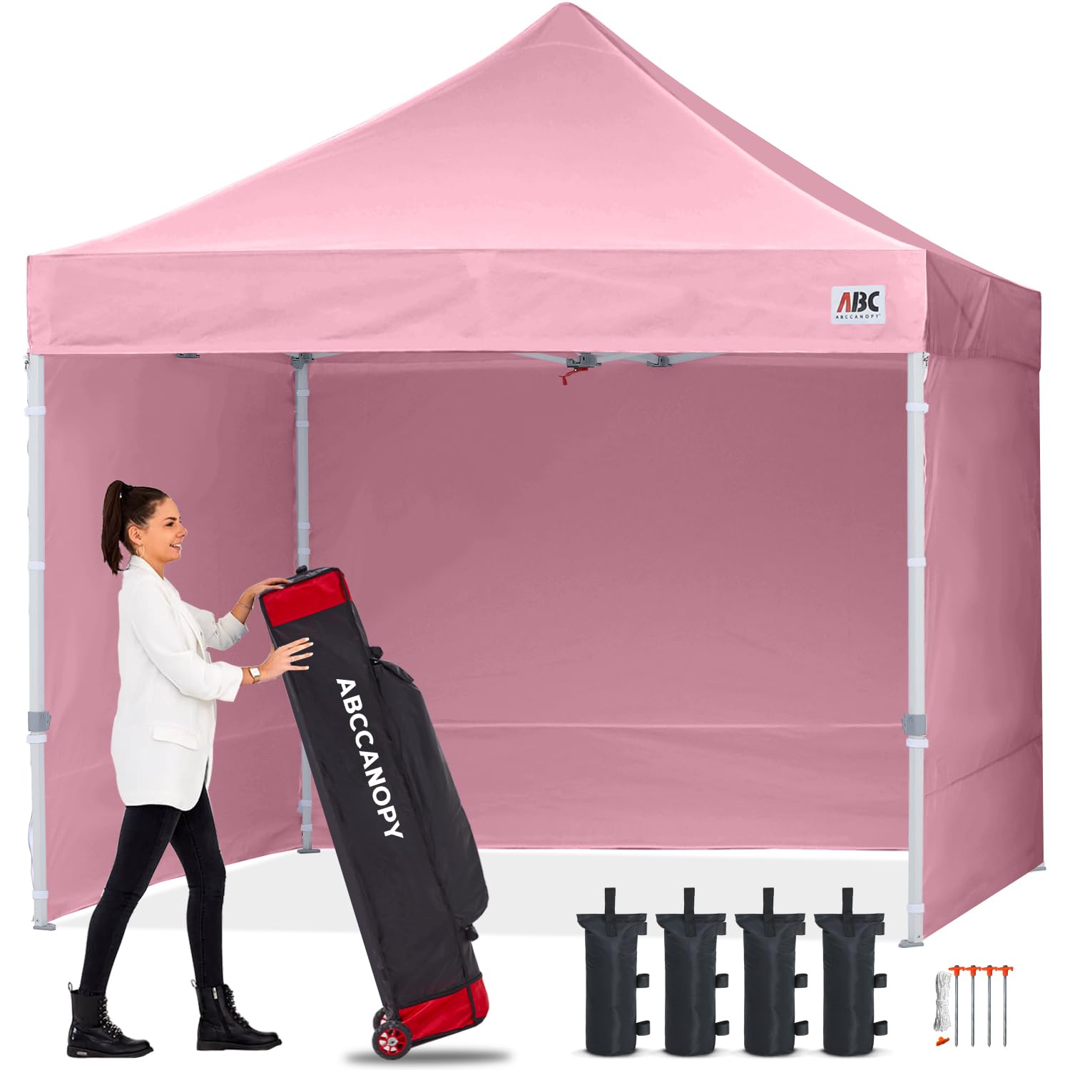 10x10 Commercial Pop Up Canopy Tent with Sidewalls