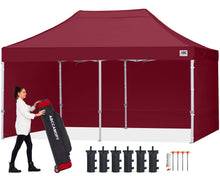 10x10 Commercial Pop Up Canopy Tent with Sidewalls