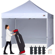 10x10 Commercial Pop Up Canopy Tent with Sidewalls