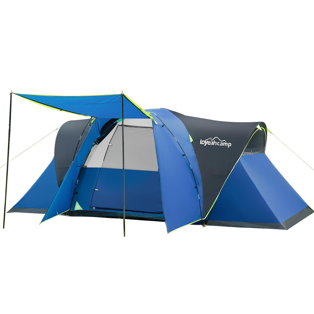8-Person 3-Room Family Dome Camping Tent