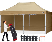 10x10 Commercial Pop Up Canopy Tent with Sidewalls