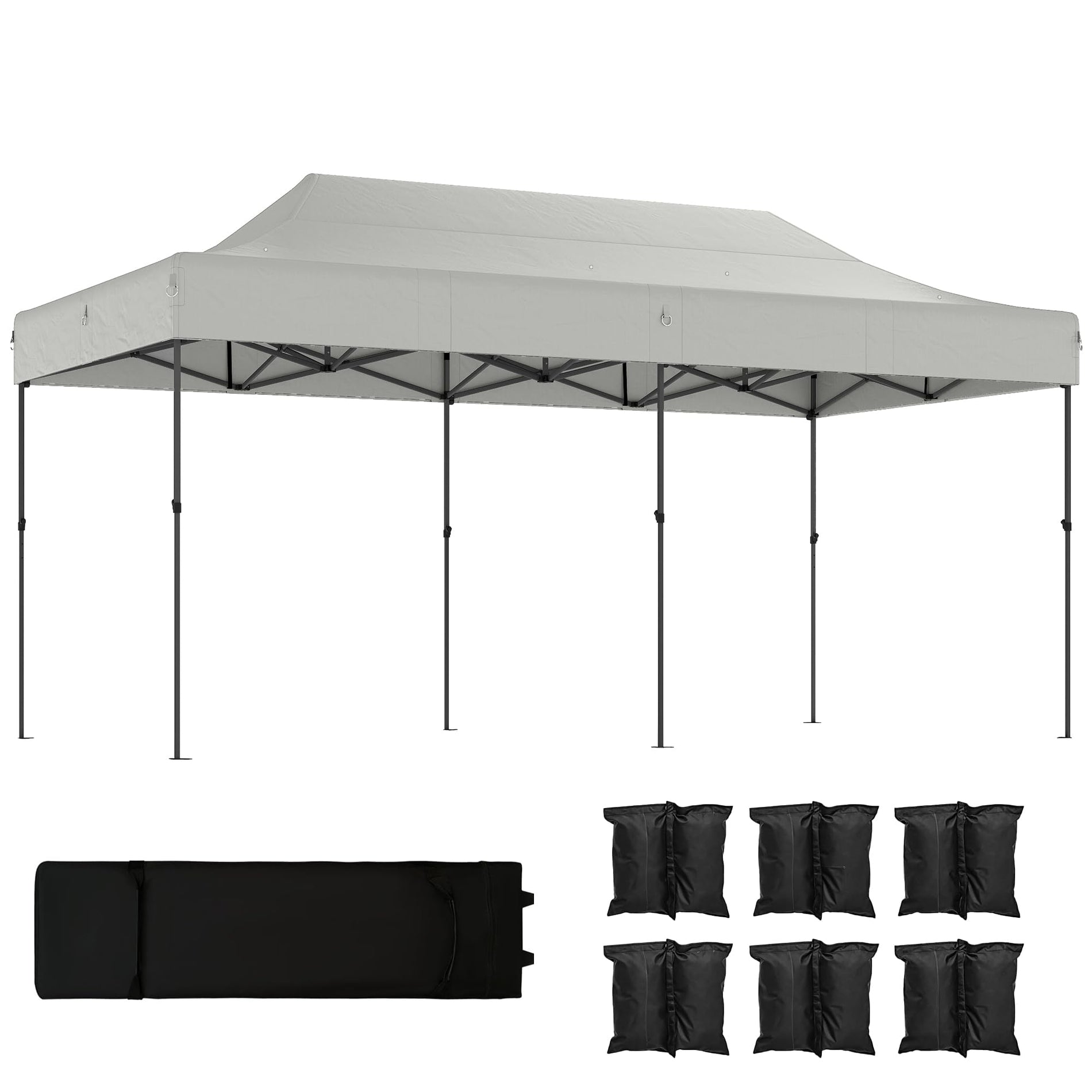 10x20 Heavy Duty Pop Up Canopy Tent