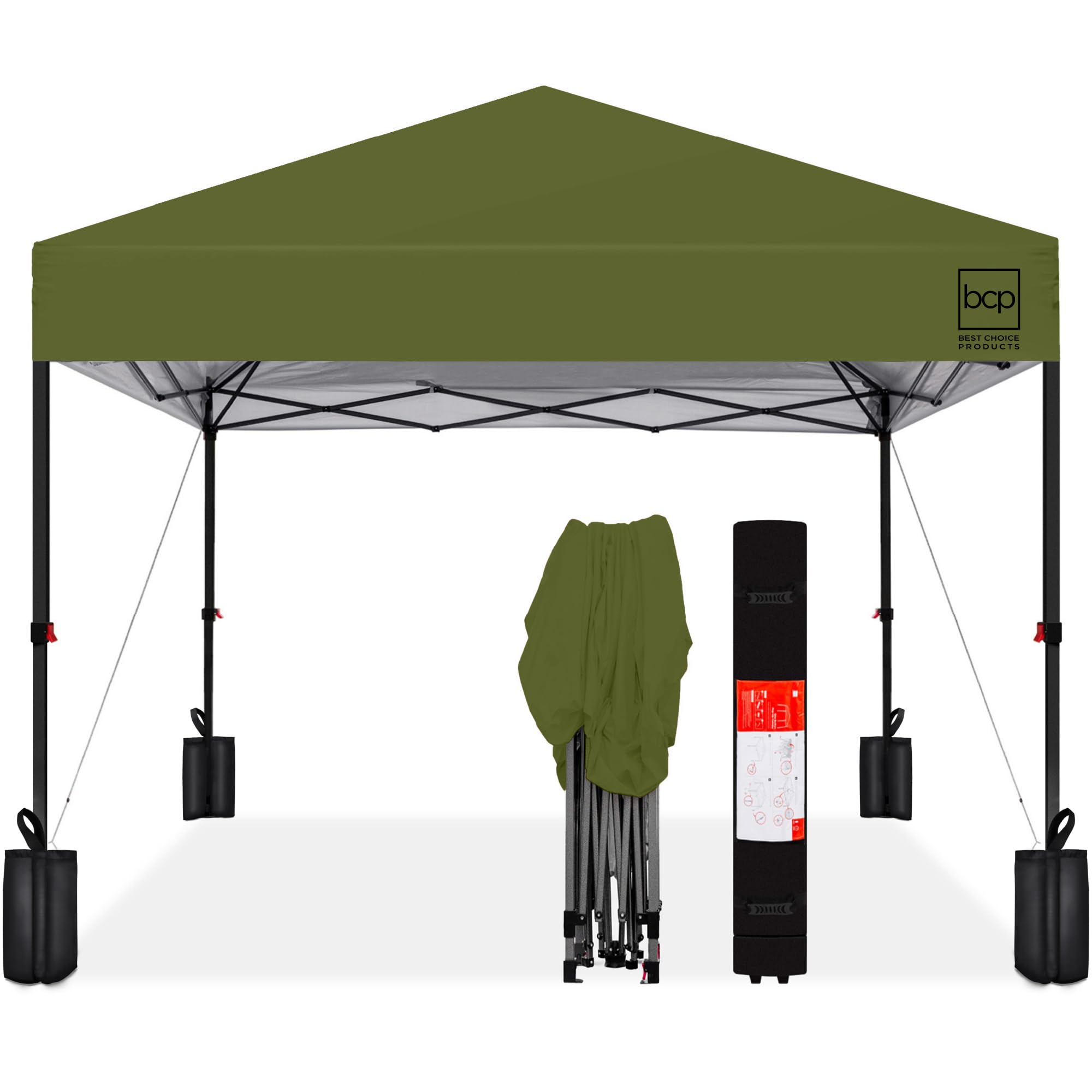 1-Person Pop Up Canopy Tent One-Push Setup
