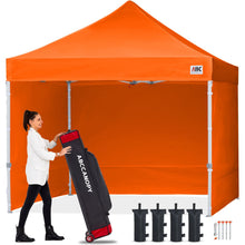 10x10 Commercial Pop Up Canopy Tent with Sidewalls