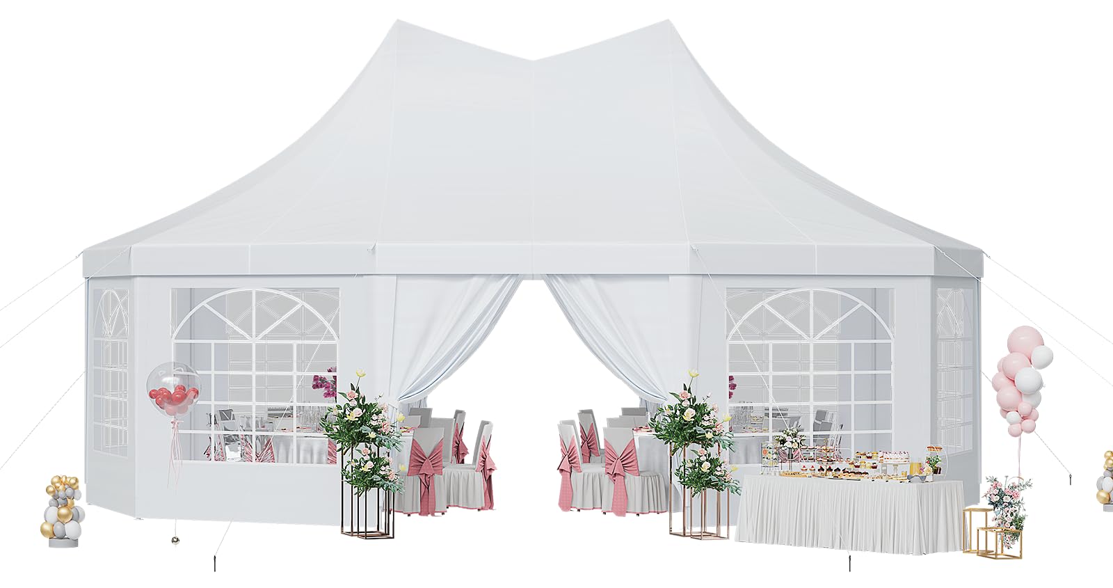 Waterproof Event Canopy Tent with Sidewalls
