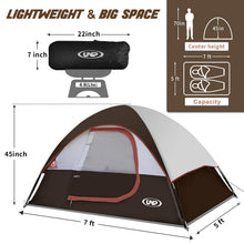 2-4 Person Waterproof Dome Camping Tent