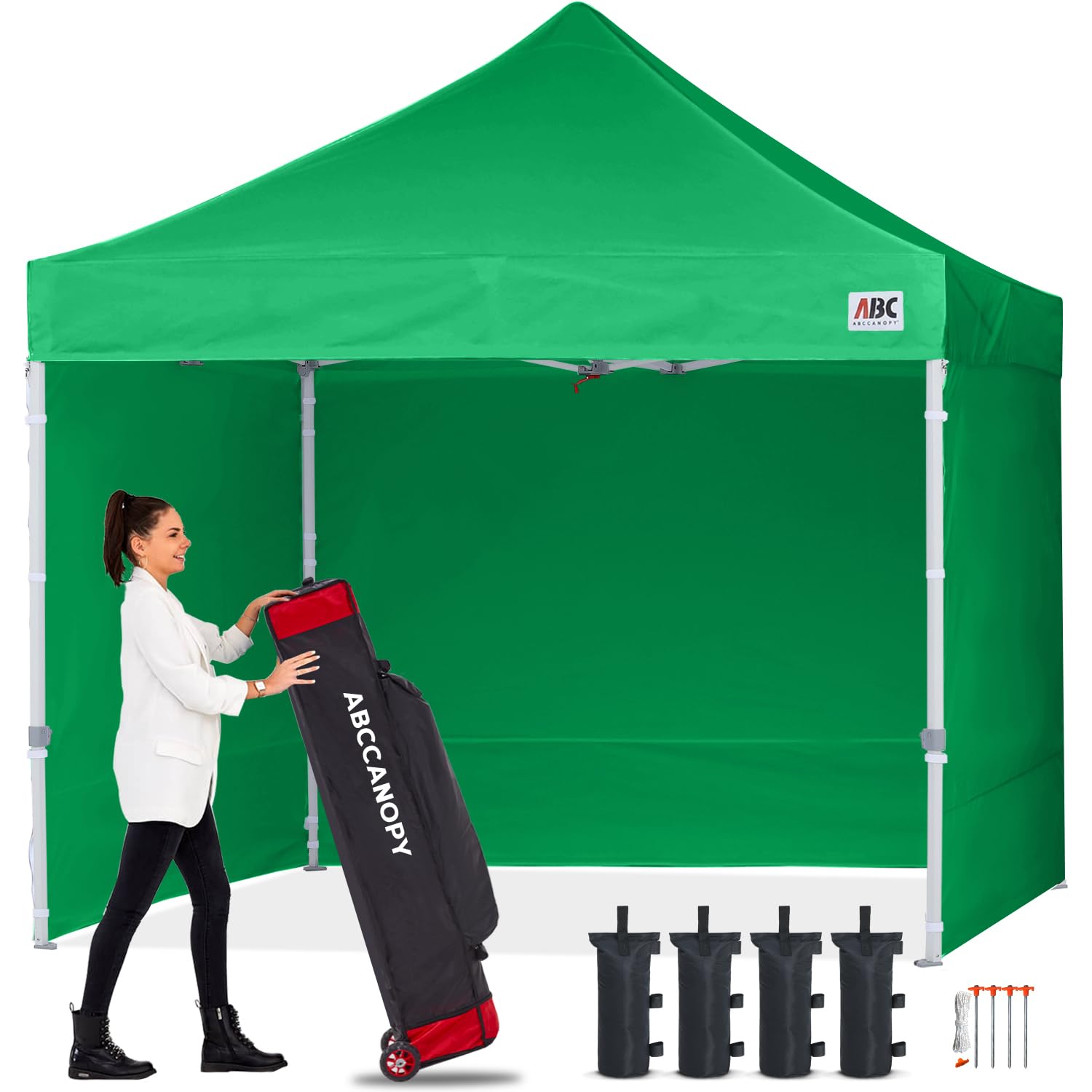 10x10 Commercial Pop Up Canopy Tent with Sidewalls
