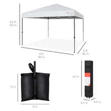 1-Person Pop Up Canopy Tent One-Push Setup