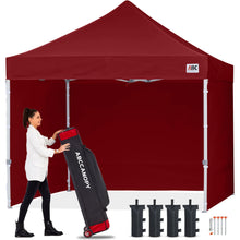 10x10 Commercial Pop Up Canopy Tent with Sidewalls