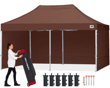 10x10 Commercial Pop Up Canopy Tent with Sidewalls