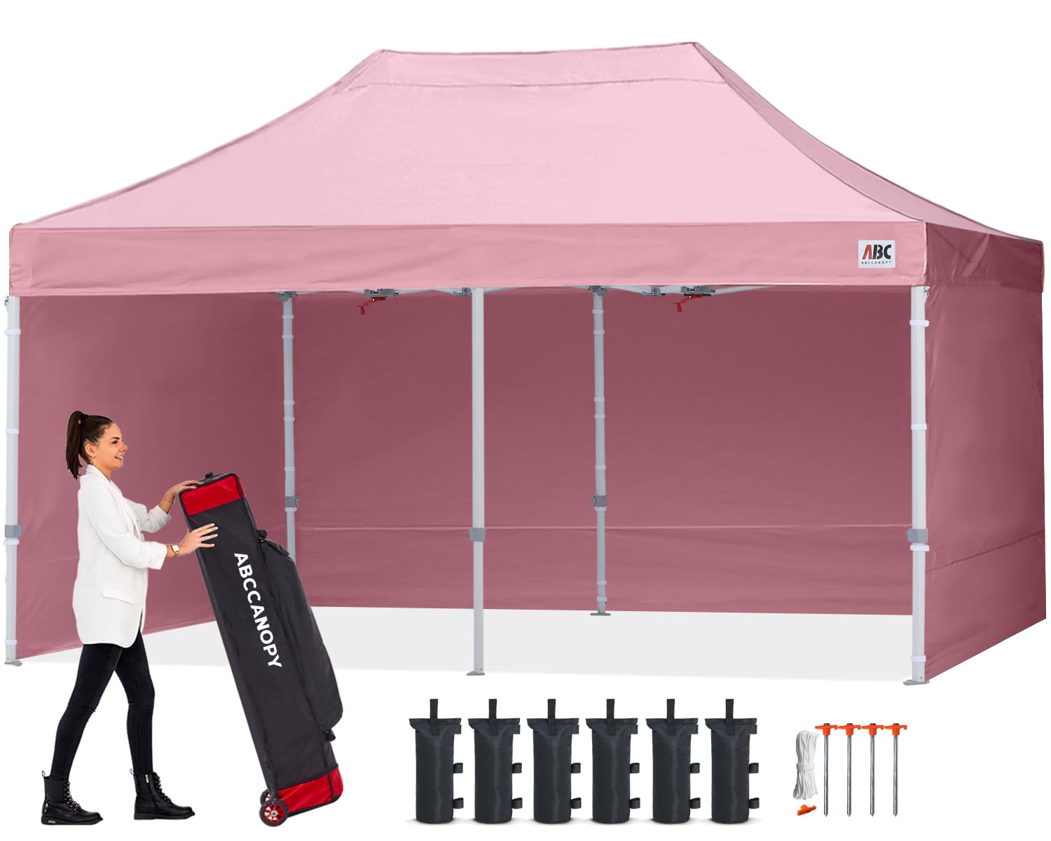 10x10 Commercial Pop Up Canopy Tent with Sidewalls