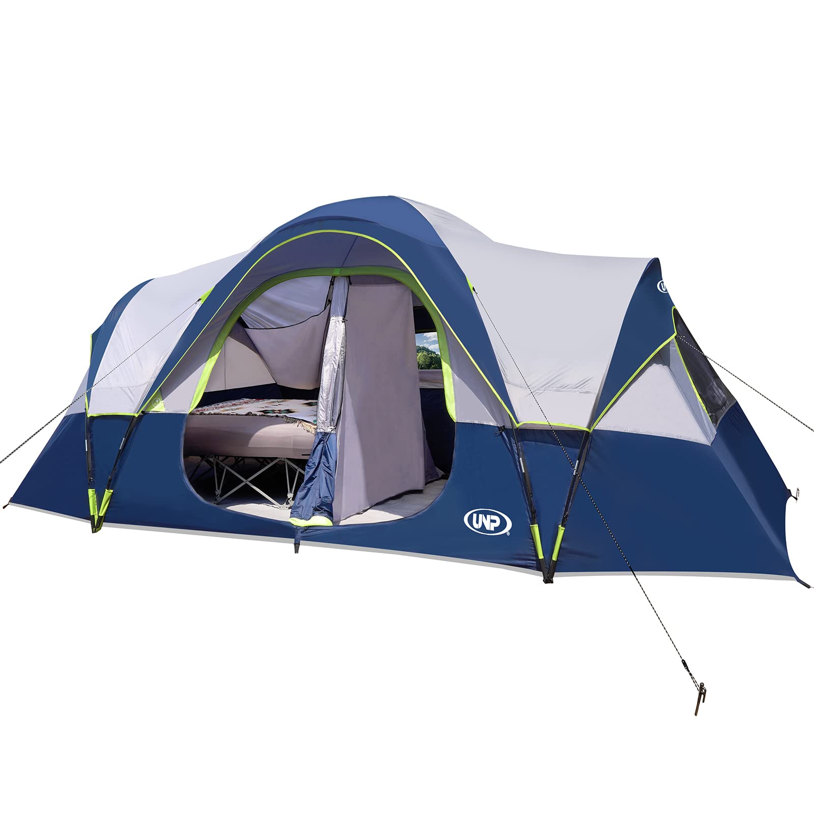 10-Person Family Camping Tent 2-Room Waterproof