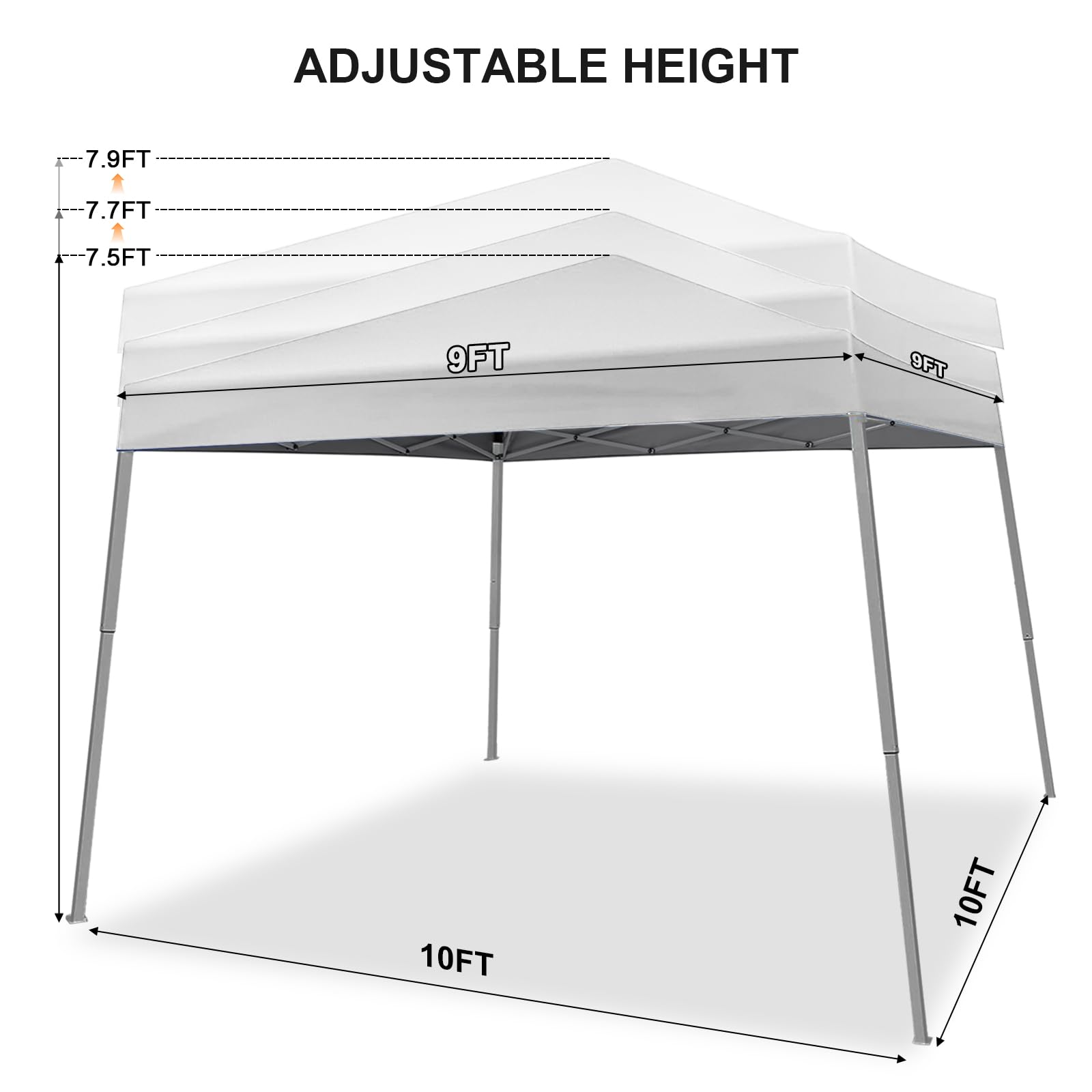 10x10 Slant Leg Canopy Tent