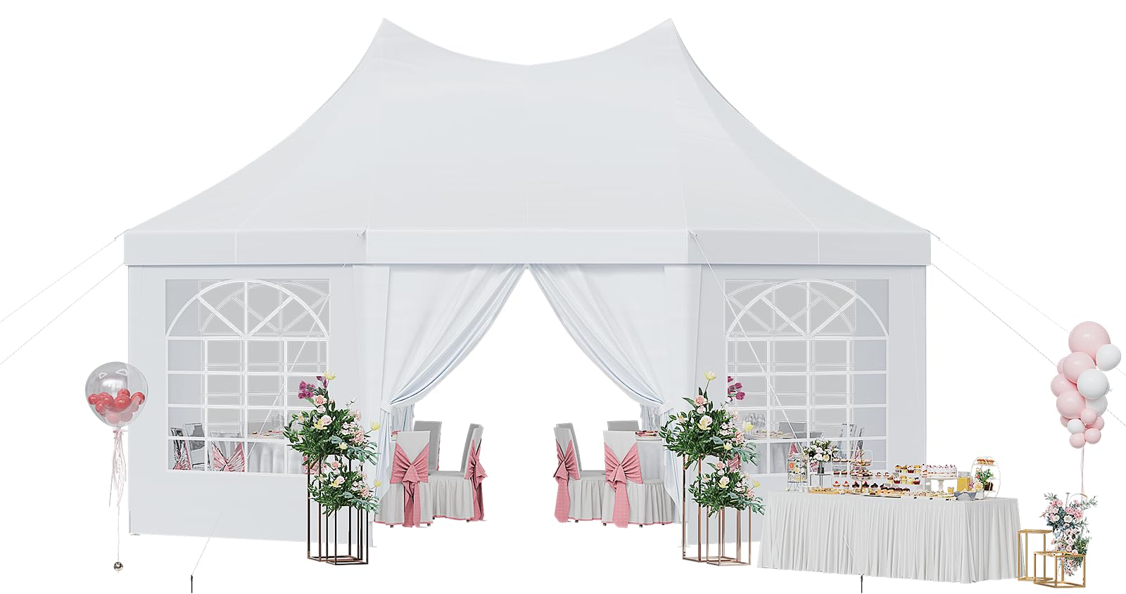 Waterproof Event Canopy Tent with Sidewalls
