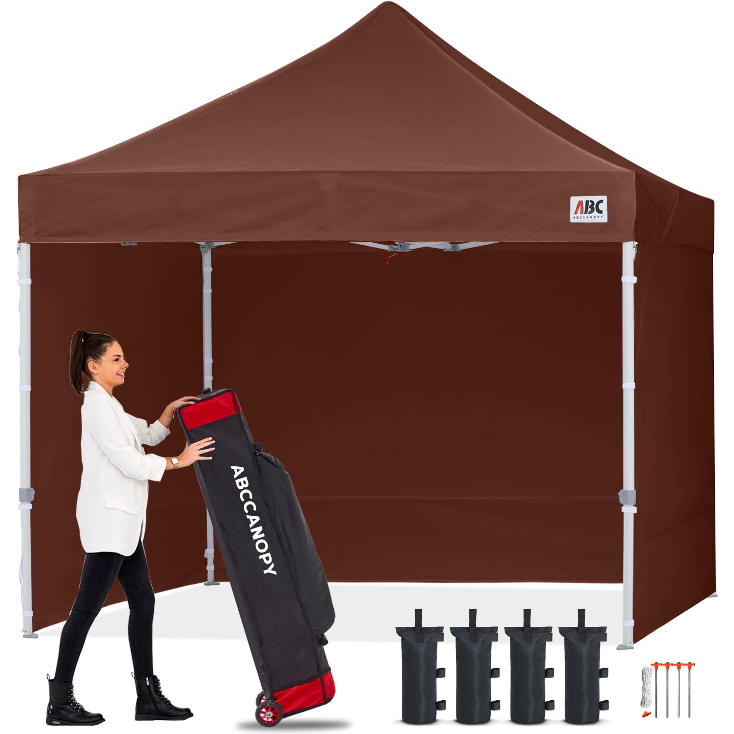 10x10 Commercial Pop Up Canopy Tent with Sidewalls