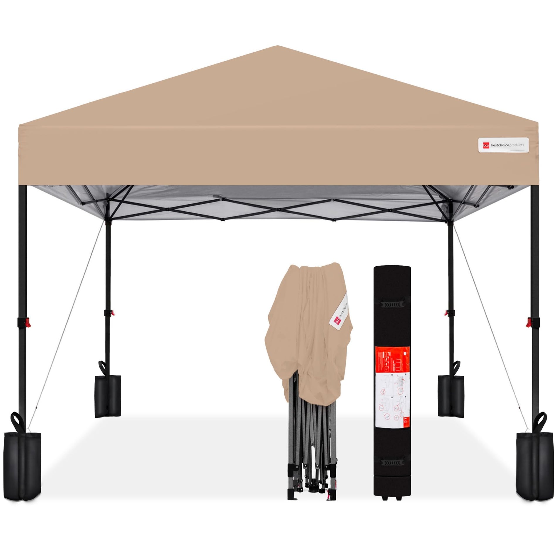 1-Person Pop Up Canopy Tent One-Push Setup
