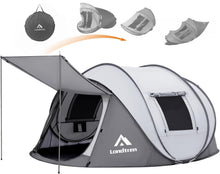 4-Person Pop Up Camping Tent Waterproof