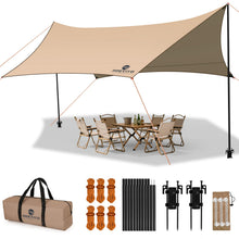 15x12.5 Waterproof Camping Tarp Canopy