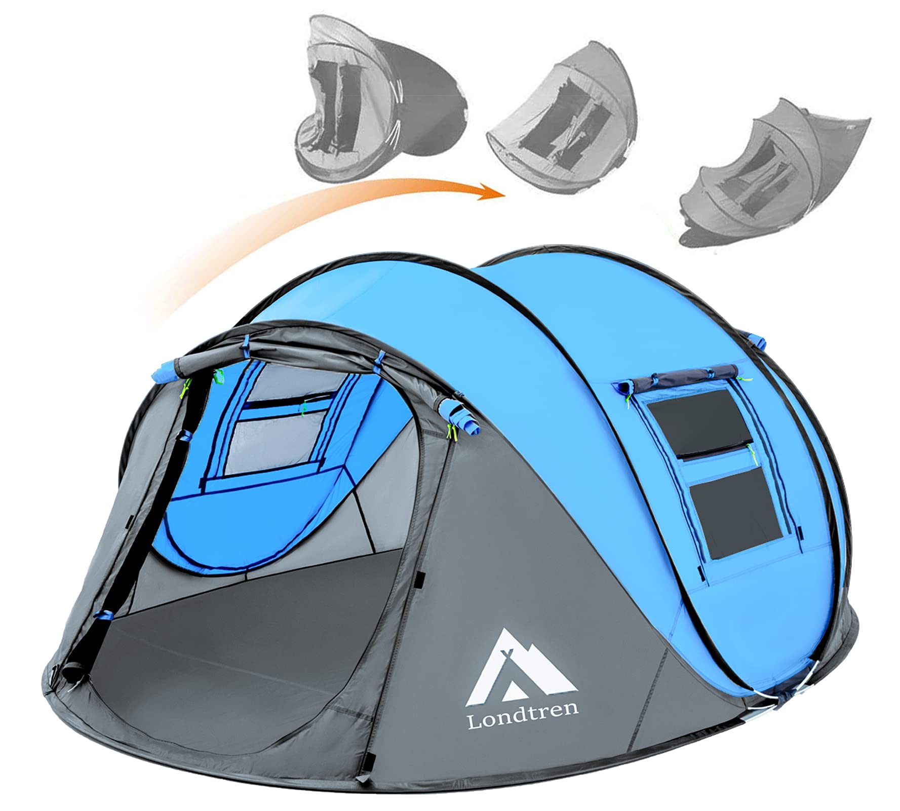 4-Person Pop Up Camping Tent Waterproof