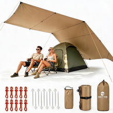 17x10 Waterproof Camping Tarp Canopy