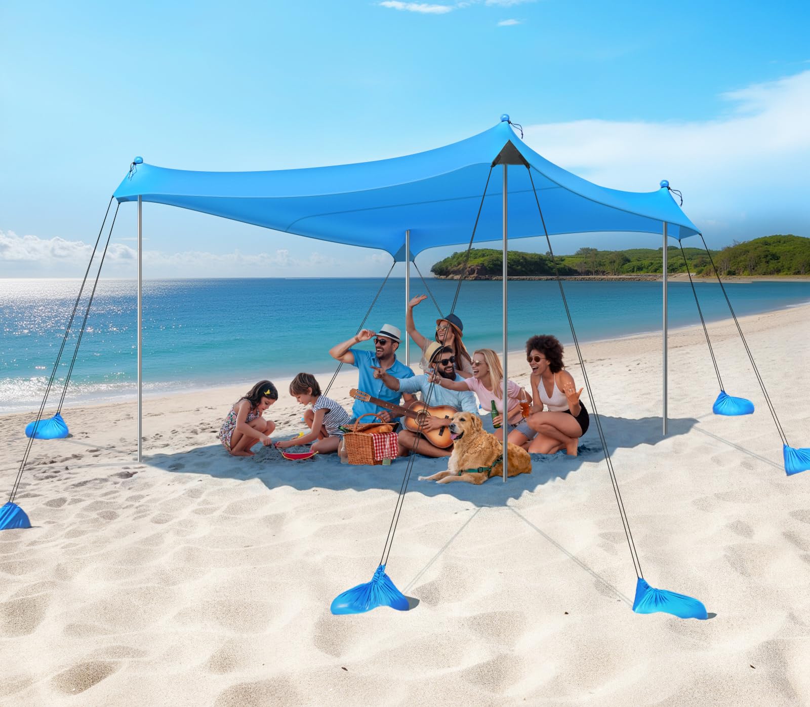 UPF 50+ Beach Shade Canopy