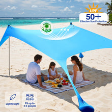 UPF 50+ Beach Shade Canopy
