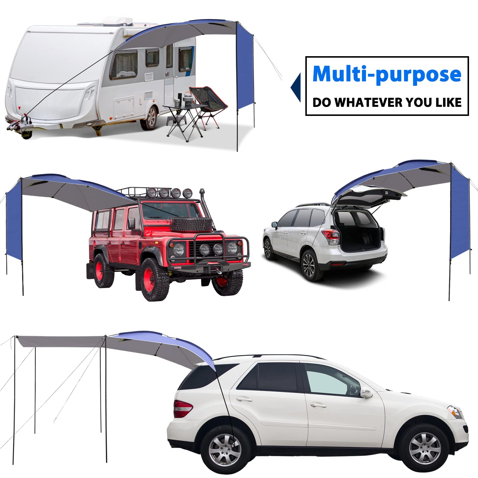 5-6 Person Waterproof SUV Awning Shelter