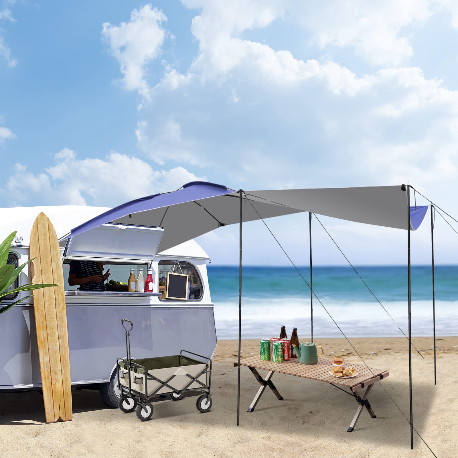 5-6 Person Waterproof SUV Awning Shelter