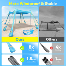 10x10 Beach Shade Canopy Tent UPF 50+