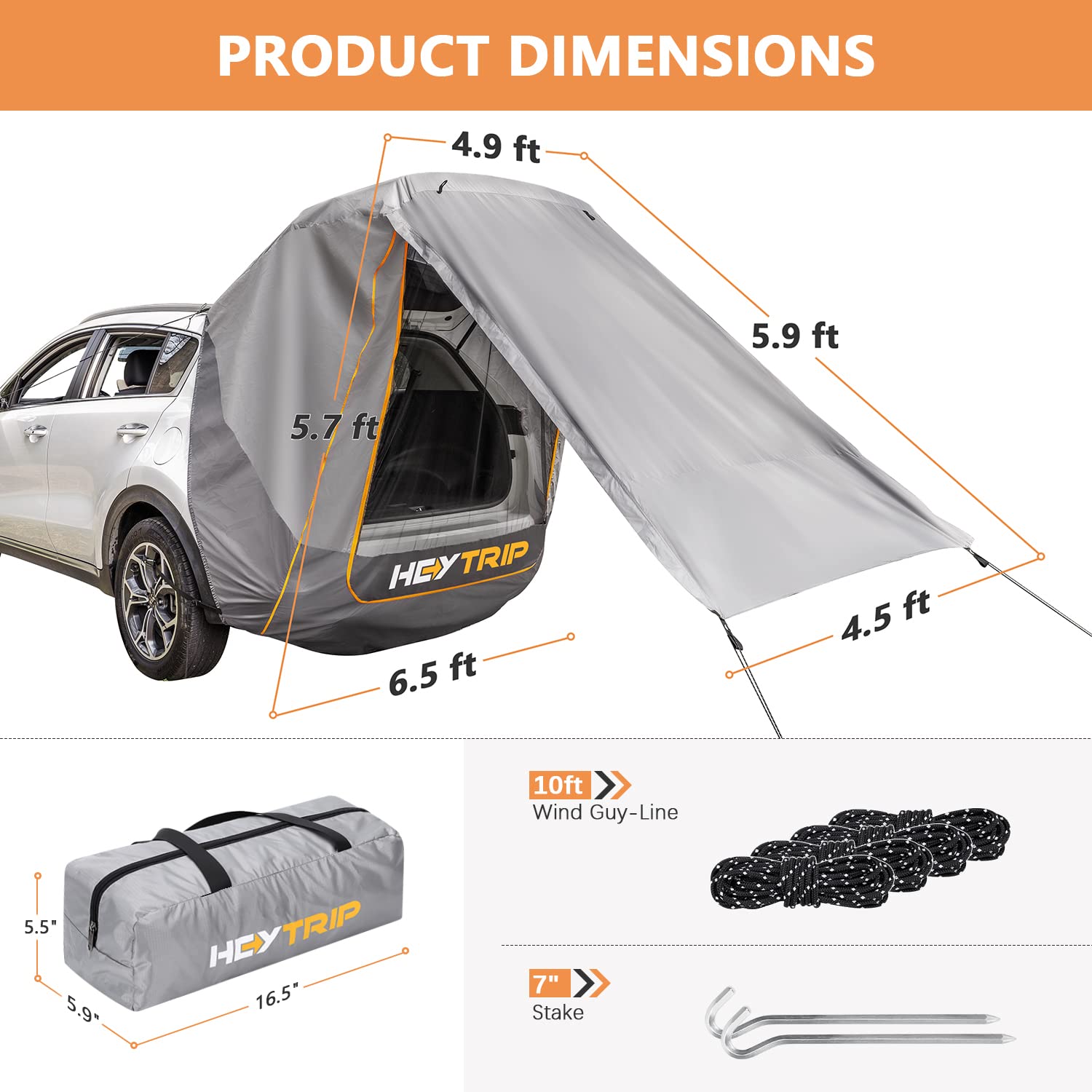 SUV Tailgate Awning Tent