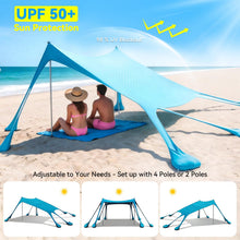 10x10 Beach Shade Canopy Tent UPF 50+