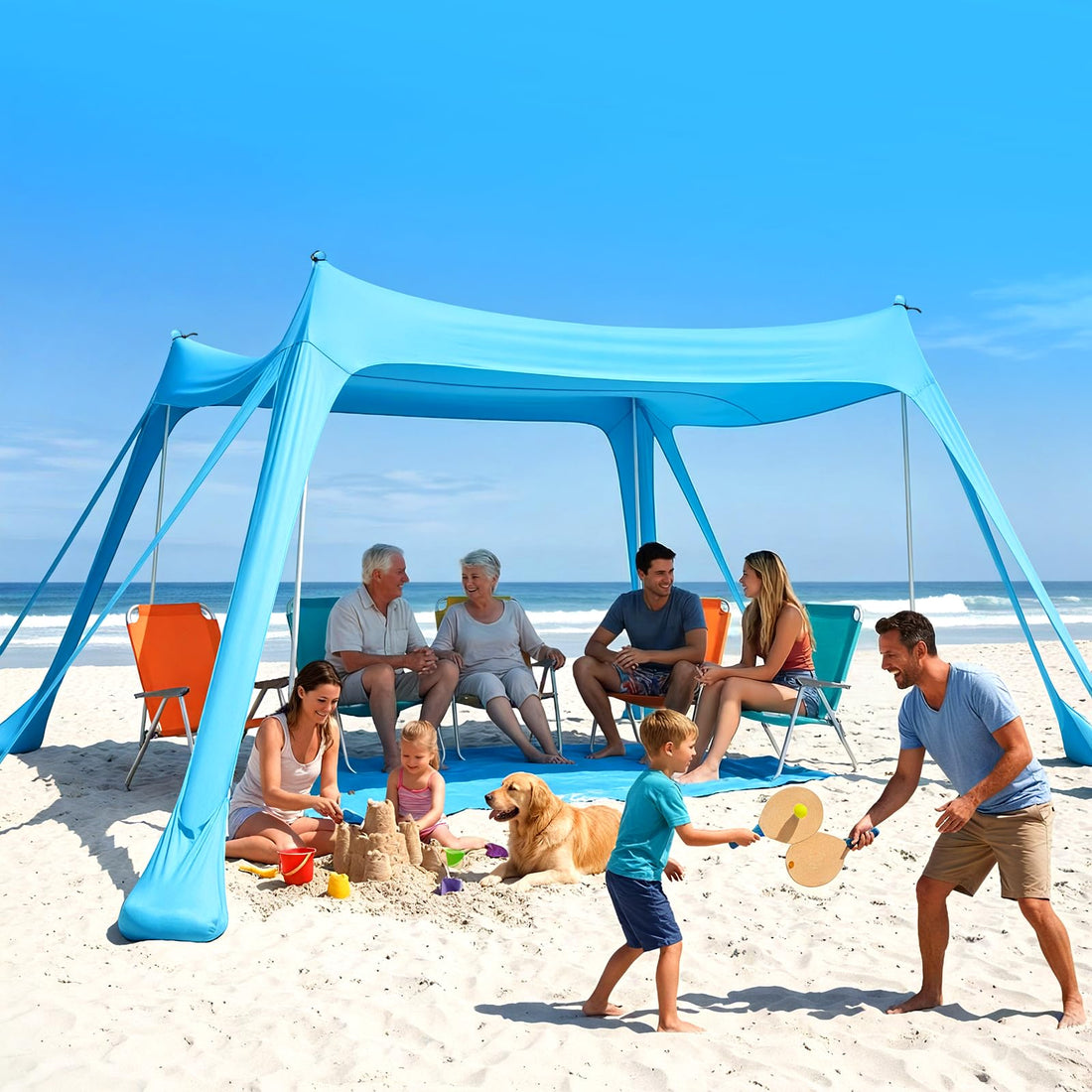10x10 Beach Shade Canopy Tent UPF 50+