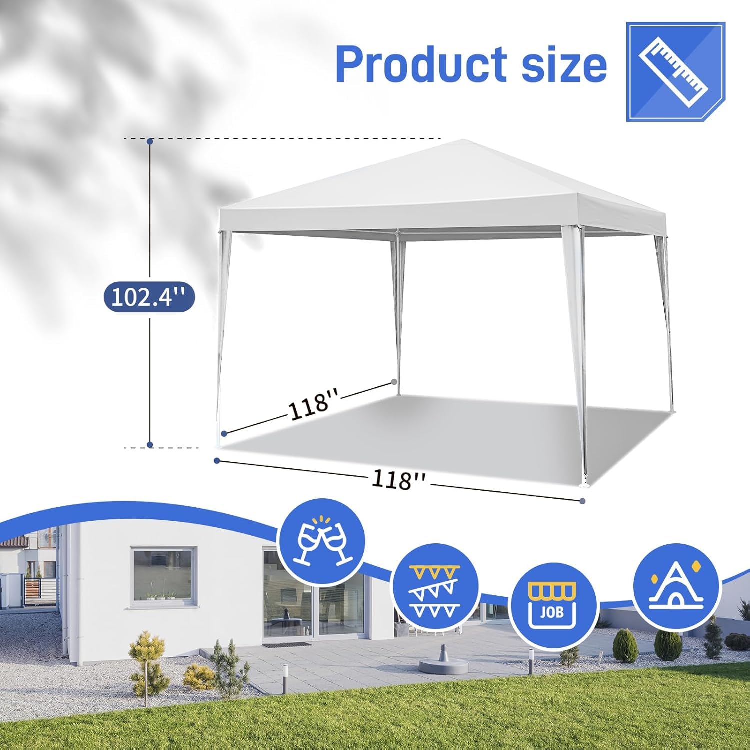 10x30 Event Canopy Tent with Sidewalls