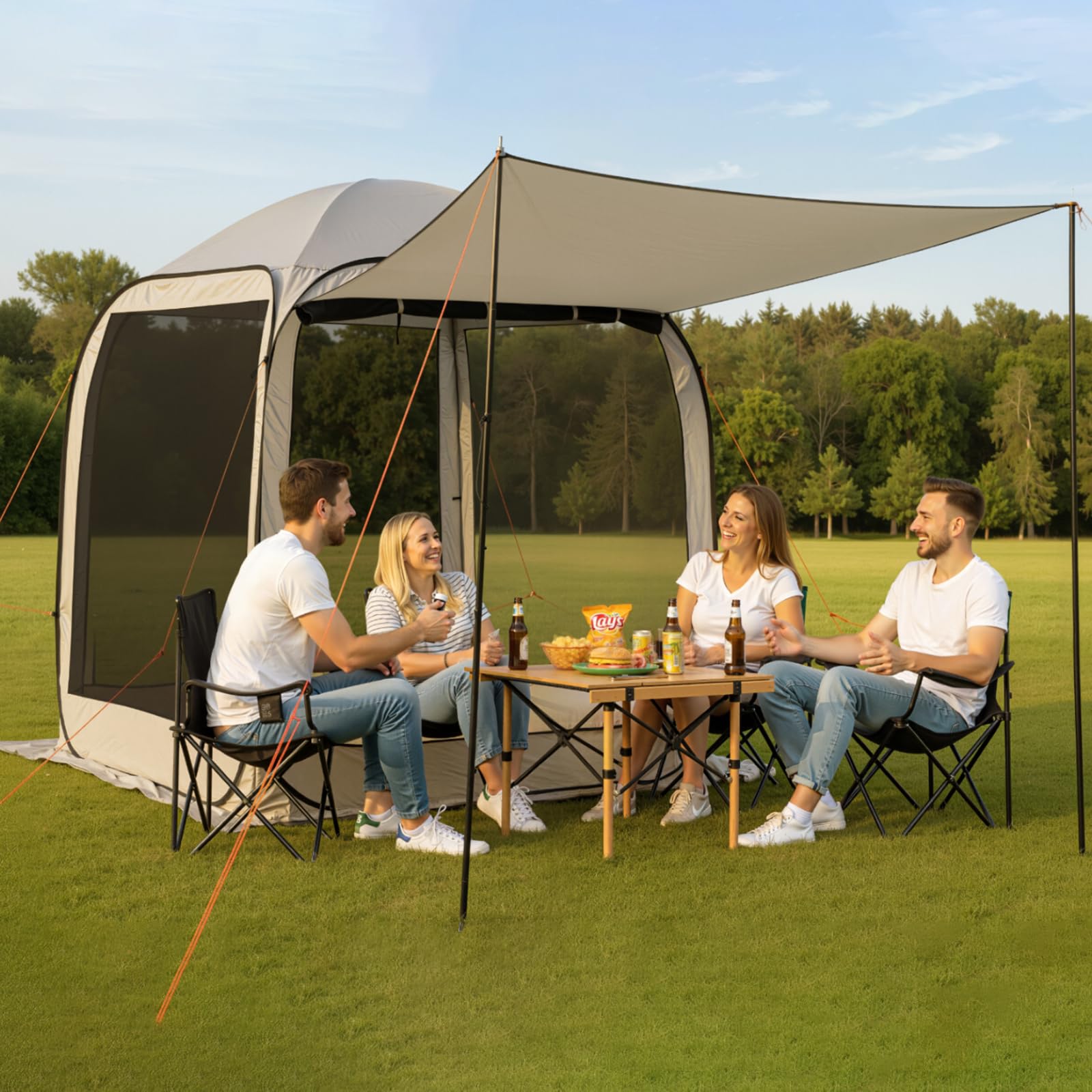 4-8 Person Pop Up Screen House Tent
