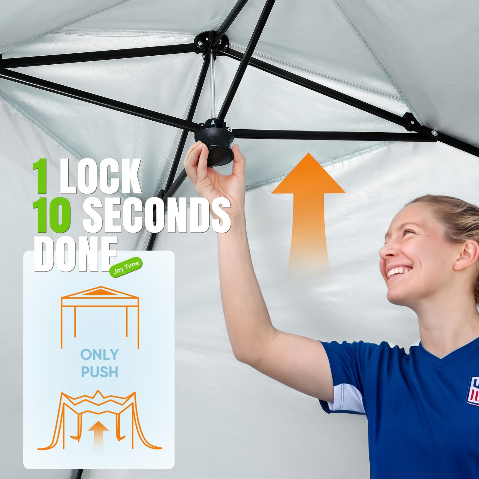 10x10 Pop Up Canopy Tent with Sidewall