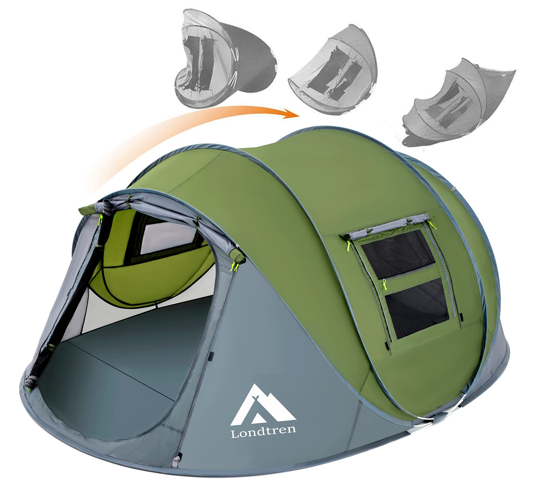 4-Person Pop Up Camping Tent Waterproof