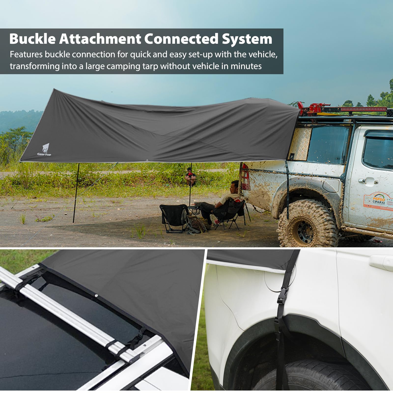 Waterproof SUV Tailgate Awning Tarp
