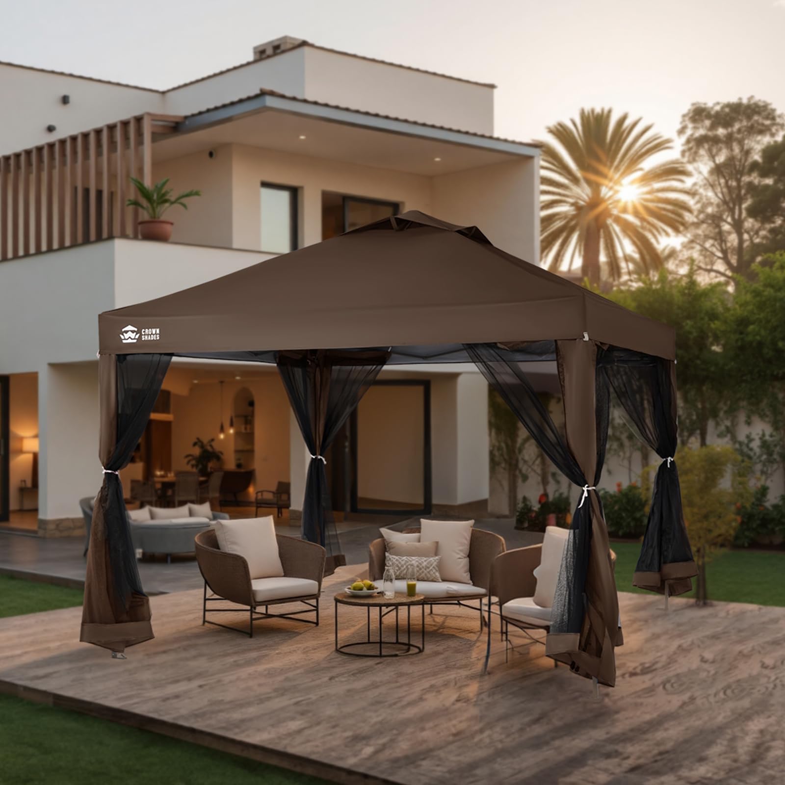 Pop Up Gazebo Canopy with Netting
