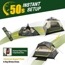 4-Person Instant Cabin Camping Tent Waterproof