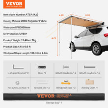 6.6x8.2 Pull-Out Vehicle Side Awning